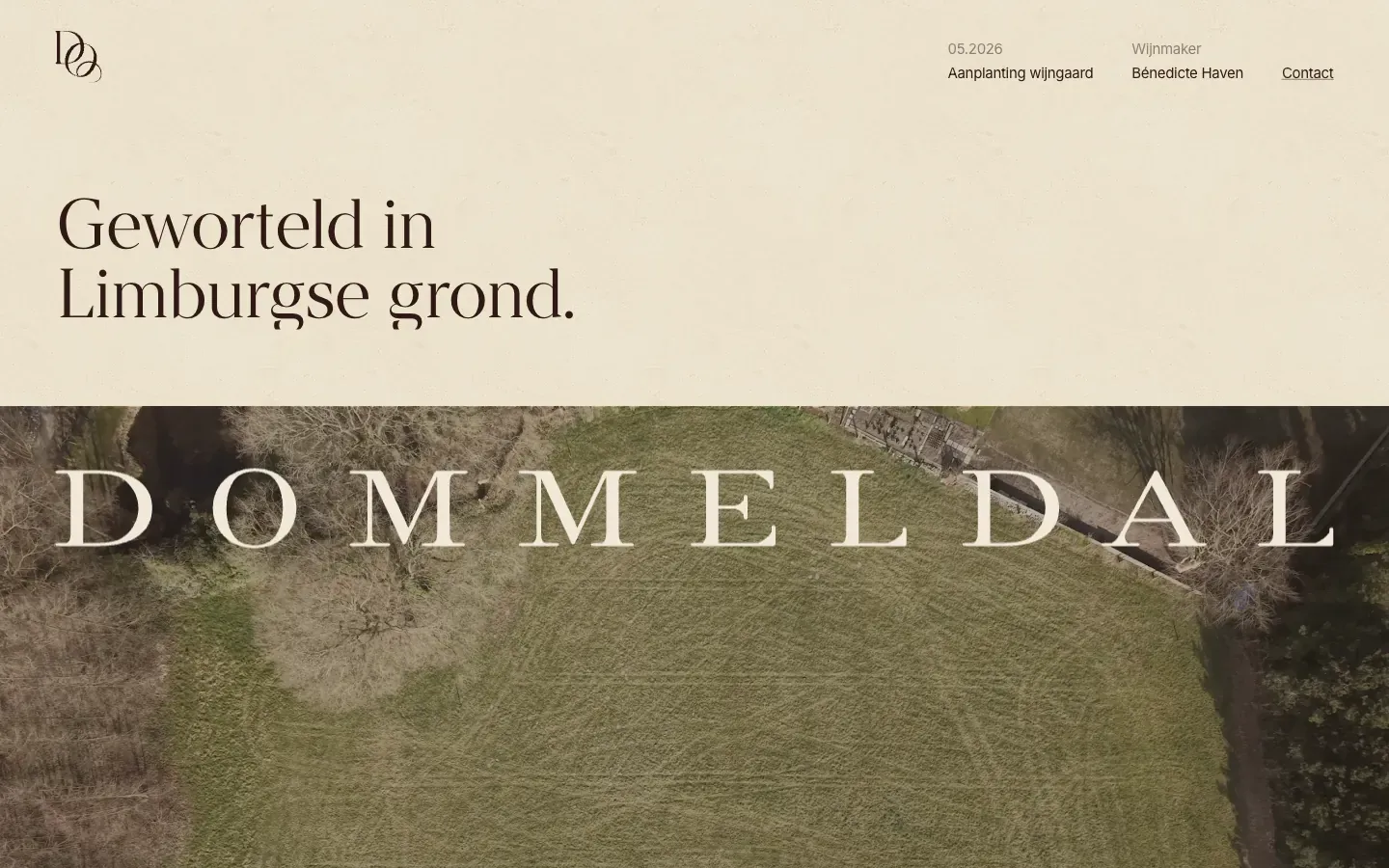 Website voor Dommeldal, gebouwd door Mediamast