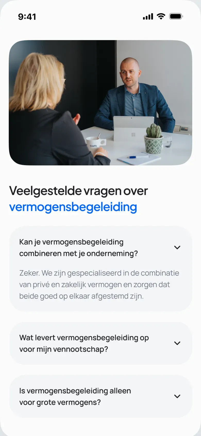 Veelgestelde vragen over vermogensbegeleiding op gsm